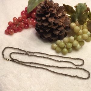 Genuine smoky topaz 30 inch bead necklace